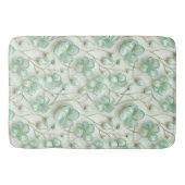 Green Gold Floral Bath Mat バスマット (正面)