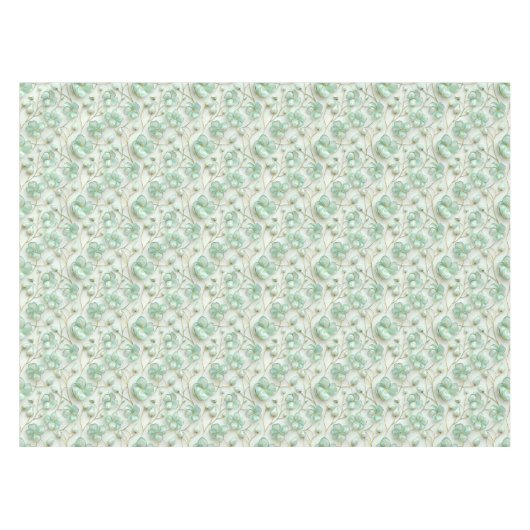 Green Gold Floral Tablecloth テーブルクロス (正面(横))