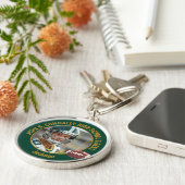 Green Gold Football Player Photo Commemorative キーホルダー (側面)