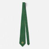 Green Gold Futbol (Soccer) Ball Icon Necktie ネクタイ (正面)