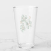 Green Gold Glitter Shamrock St. Patrick's Day タンブラーグラス (裏面)