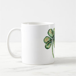 Green Gold Glitz Shamrock St. Patrick's Day コーヒーマグカップ