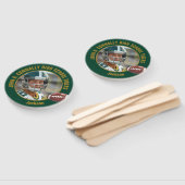 Green Gold High School Football Player Photo ハンドファン (組立なし)