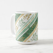 GREEN & GOLD IRISH BRANCHES & VINES コーヒーマグカップ (正面左)