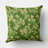 GREEN & GOLD IRISH ST PATRICKS DAY THEME  クッション (裏面)