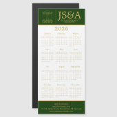 Green Gold Justice Columns Law Firm Logo 2026 (正面/裏面)