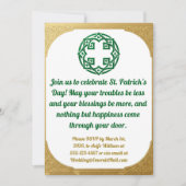 Green Gold Modern  St. Patricks Day Invitation  シーズンカード (正面)