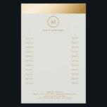 Green Gold Stripe Monogramm Circle Flyer チラシ<br><div class="desc">Elegant,  green,  gold stripe,  circle,  monogramm flyer.There is no shine or texture. Edit your product in minutes by entering your data. You can change the font,  color and position by "personalizing more".</div>