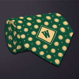 Green Gold Tennis Ball Icon Necktie ネクタイ