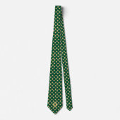 Green Gold Tennis Ball Icon Necktie ネクタイ (正面)