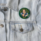 Green Gold Tennis Player Photo High School 缶バッジ (インサイチュ)