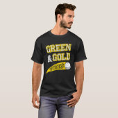 Green & Gold Vibes Hockey Team Fan Tシャツ (正面フル)