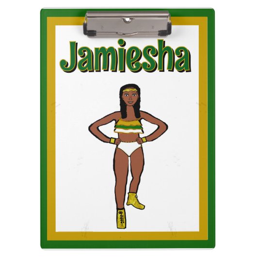 Green Gold White Dancer #1 クリップボード (正面)