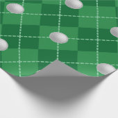 Green Golf Gift Wrapping Paper ラッピングペーパー (角)