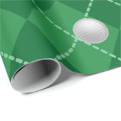 Green Golf Gift Wrapping Paper ラッピングペーパー (ロールコーナー)