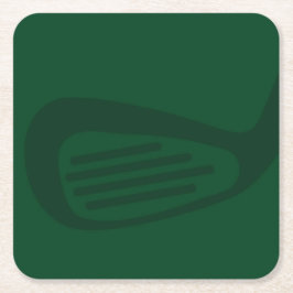 Green Golf Paper Coaster スクエアペーパーコースター