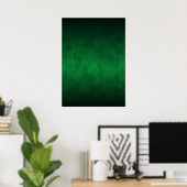 Green Gothic Ombre Background Art ポスター (ホームオフィス)