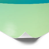 Green Gradient Circle Vignette Abstract Design ポスター (コーナー)