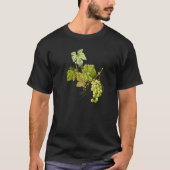 Green Grape Vine Botanical Illustration Tシャツ (正面)