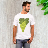 Green Grapes Vine Leaves Fresh Fruit Tシャツ