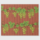 Green Grapevine Wrapping Paper ラッピングペーパー (フラット)