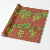 Green Grapevine Wrapping Paper ラッピングペーパー (アンロールド)