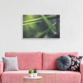 Green Grassクローズアップ自然写真 キャンバスプリント (インサイチュ (リビング))