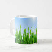 Green Grass Blue Sky Landscape-10826 コーヒーマグカップ (正面左)