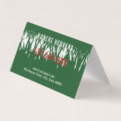 Green Grass Mowing Yarn Care Gardenin 名刺 (裏面)