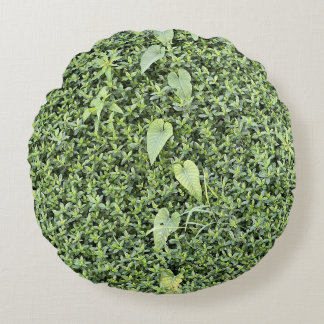 Green Grass Round Pillow - Bring the Outdoors In ラウンドクッション