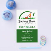 Green Grass Simple Lawn Care Mowing Landscaping チラシ (シングル)