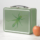 Green Grasshopper Insect Lunch Boxes メタルランチボックス (インサイチュ)
