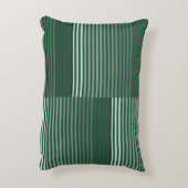 Green, Gray, Black, White Stripes アクセントクッション (裏面(縦))