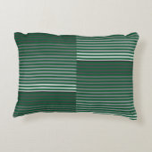 Green, Gray, Black, White Stripes アクセントクッション (裏面)