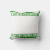 Green Grecian Frieze Pattern クッション (正面)