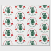 Green Grenade Christmas Wrapping Paper ラッピングペーパー (フラット)