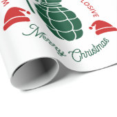 Green Grenade Christmas Wrapping Paper ラッピングペーパー (ロールコーナー)