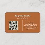 Green Groovy 60s 70s Floral Swirls Business Card 名刺 (裏面)