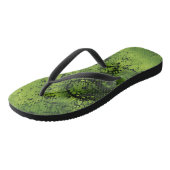 Green Grunge Flip Flops ビーチサンダル (アングル)