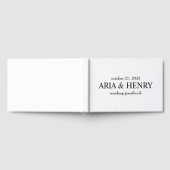 Green Guestbook • Modern Wedding Guest Book • Trad ゲストブック (全面)