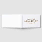 Green Guestbook • Modern Wedding Guest Book • Trad ゲストブック (全面)