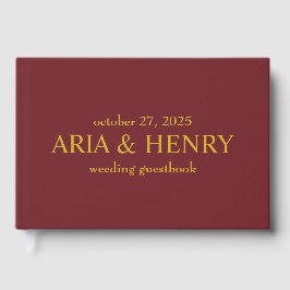 Green Guestbook • Modern Wedding Guest Book • Trad ゲストブック