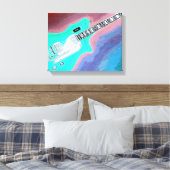 Green Guitar Canvas Print キャンバスプリント (インサイチュ (寝室))