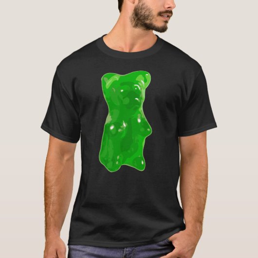 Green Gummy Bear Candy Tシャツ (正面)