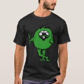 Green Guy Flips Bird - 70S Retro  Tシャツ (正面)
