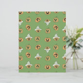 Green Halloween Pumpkin & Ghost Pattern Scrapbook  (スタンド正面)
