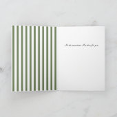 Green hand drawn bare tree heartfelt カード (内部)