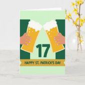 Green Hands Toast Pattern Card カード (黄色い花)