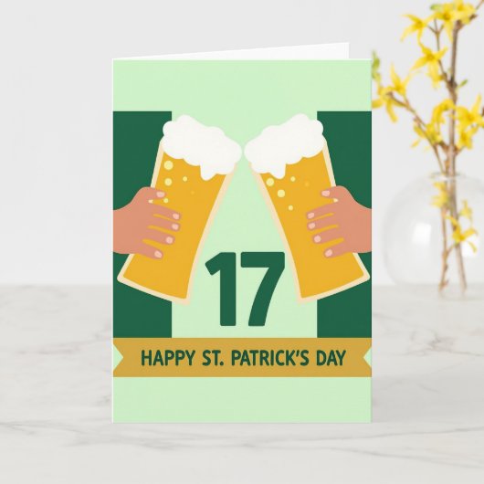 Green Hands Toast Pattern Card カード (黄色い花)