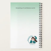 Green Harlequin Rabbit/Bunny Agenda プランナー手帳 (裏面)